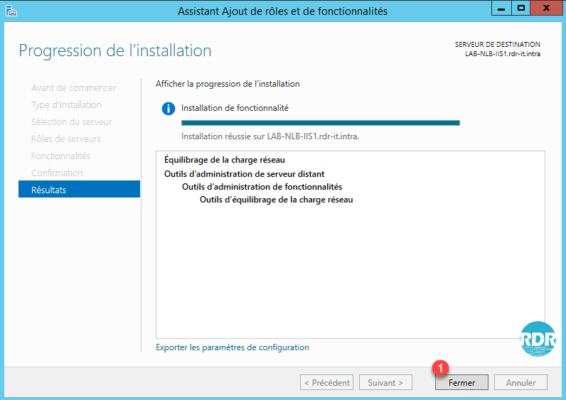 Installation terminée