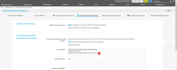 GUID de la probe