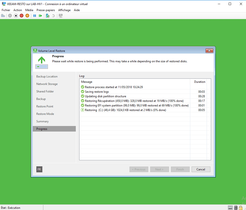 Restauration en cours (4/4)