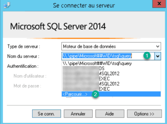 Selectionner instance