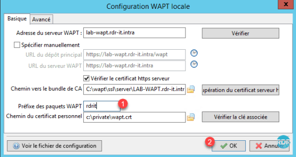Definir le prefix du depot