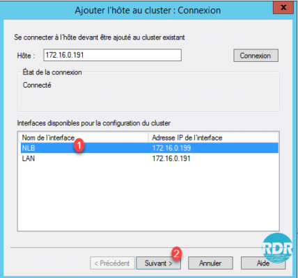 Selectionner l interface reseau