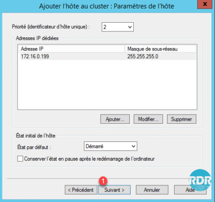 Valider la configuration IP