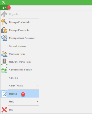 Installation des licences dans veeam b&r
