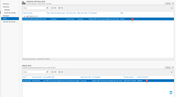 Validation sur le serveur cible