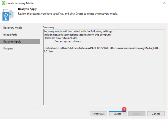 Lancement de la génération