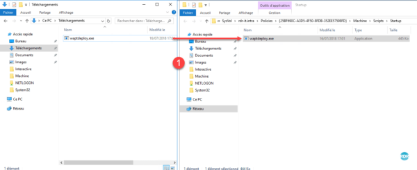 Copier le fichier de déploiement