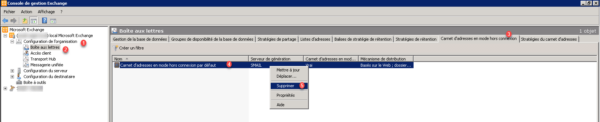 Supression du carnet hors ligne
