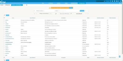 Liste des actions automatiques (2)