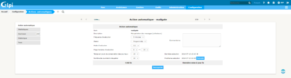 Détail d'une action