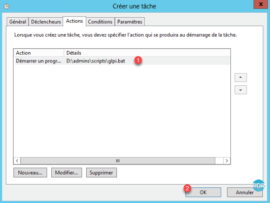 Action ajoutée