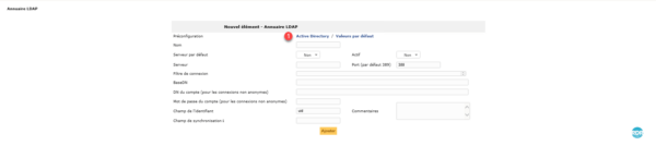 GLPI liaison avec un Active Directory