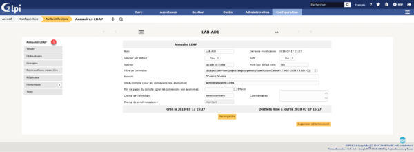 Résume et edition du serveur