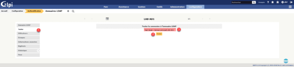 Tester la liaison