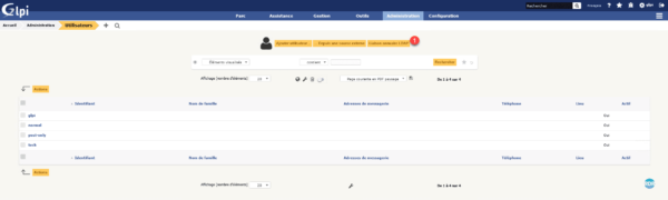 Aller sur l'option de liaison