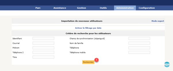 Lancer une recherche