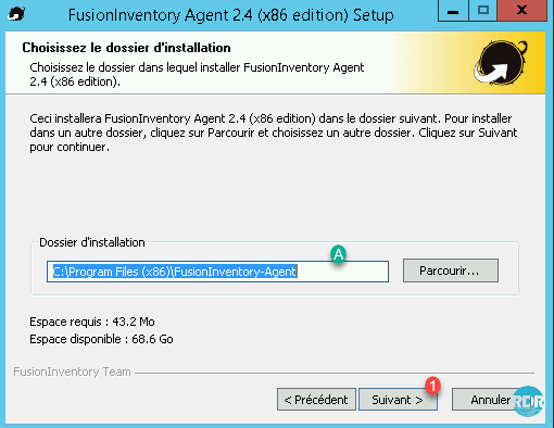 Agent : dossier d'installation