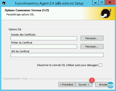 Configuration de l'agent
