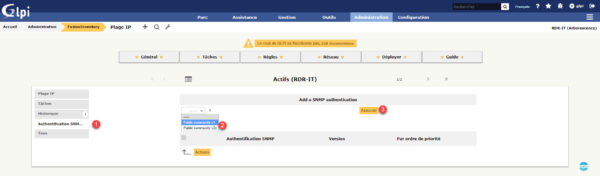 Association communaute snmp