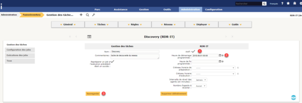 Activer la tache