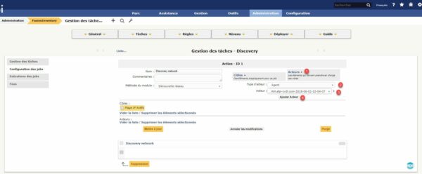 Gestion des acteurs et des cibles