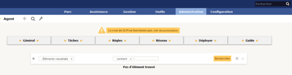 FusionInventory : liste des agents