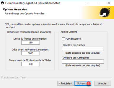 Options avancées