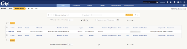 inventaire ordinateur GLPI