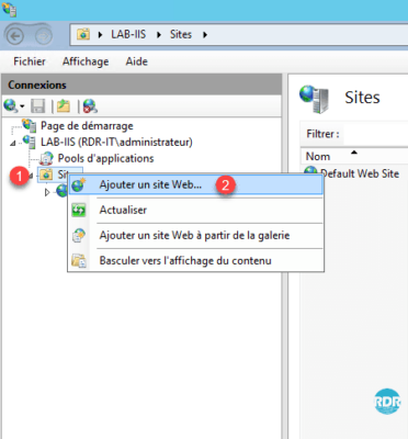 Création du site