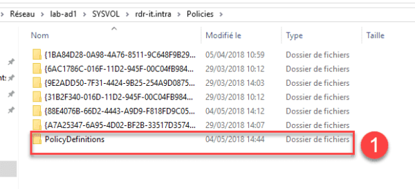 Création du dossier pour le magasin central