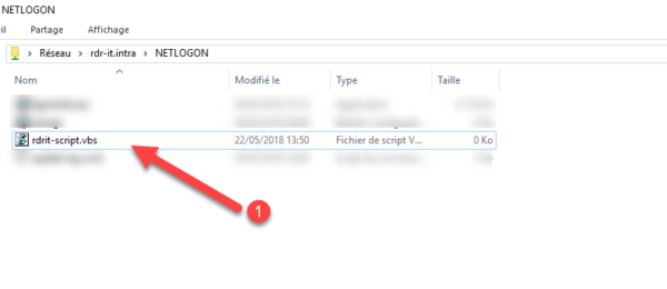 Copier le script d'ouverture de session