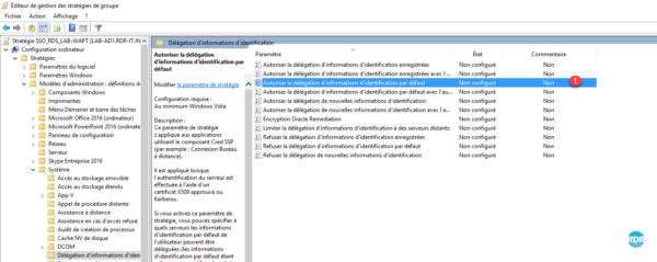 Modifier le parametre