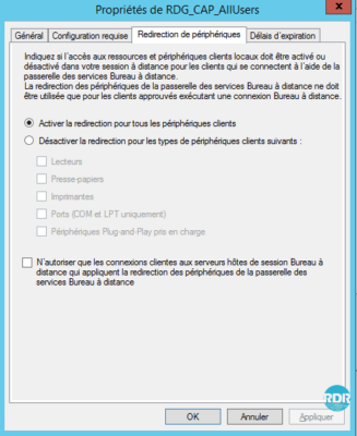 Redirection de périphériques