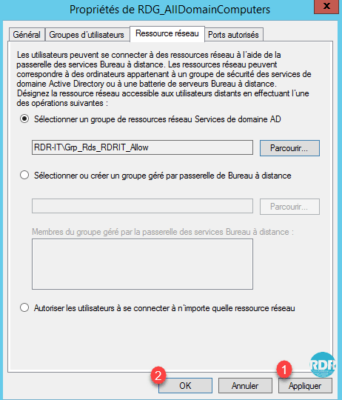 Valider les modifications