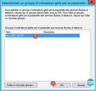 Sélectionner le groupe