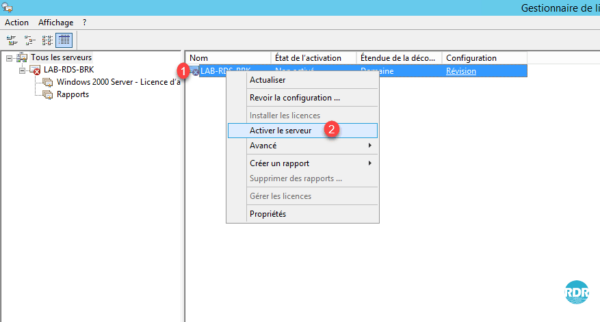 Activer le serveur