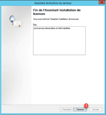 Assistant installation licence 5/5