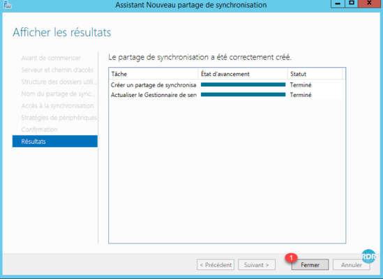 Fermer l'assistant