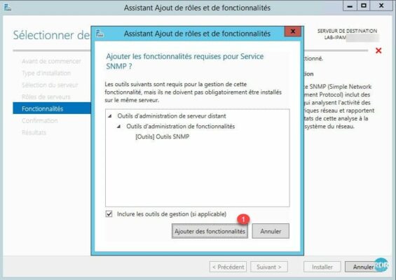 SNMP : valider l'ajout